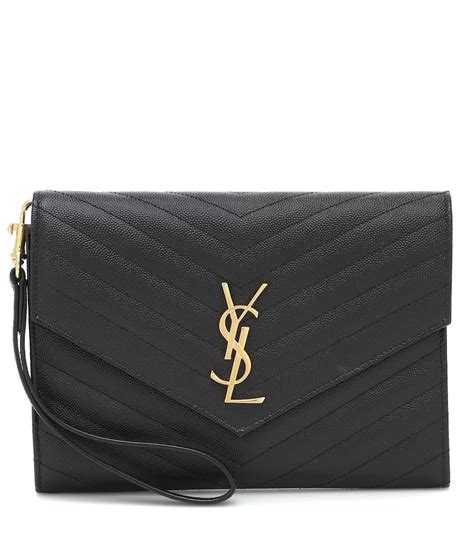 ysl monogram clutch insert